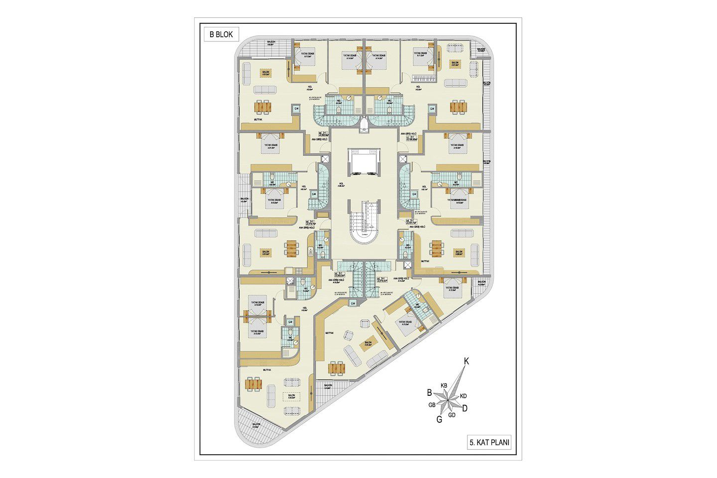 North Cyprus Three Bedroom Apartment in Kyrenia City Center Photo 37