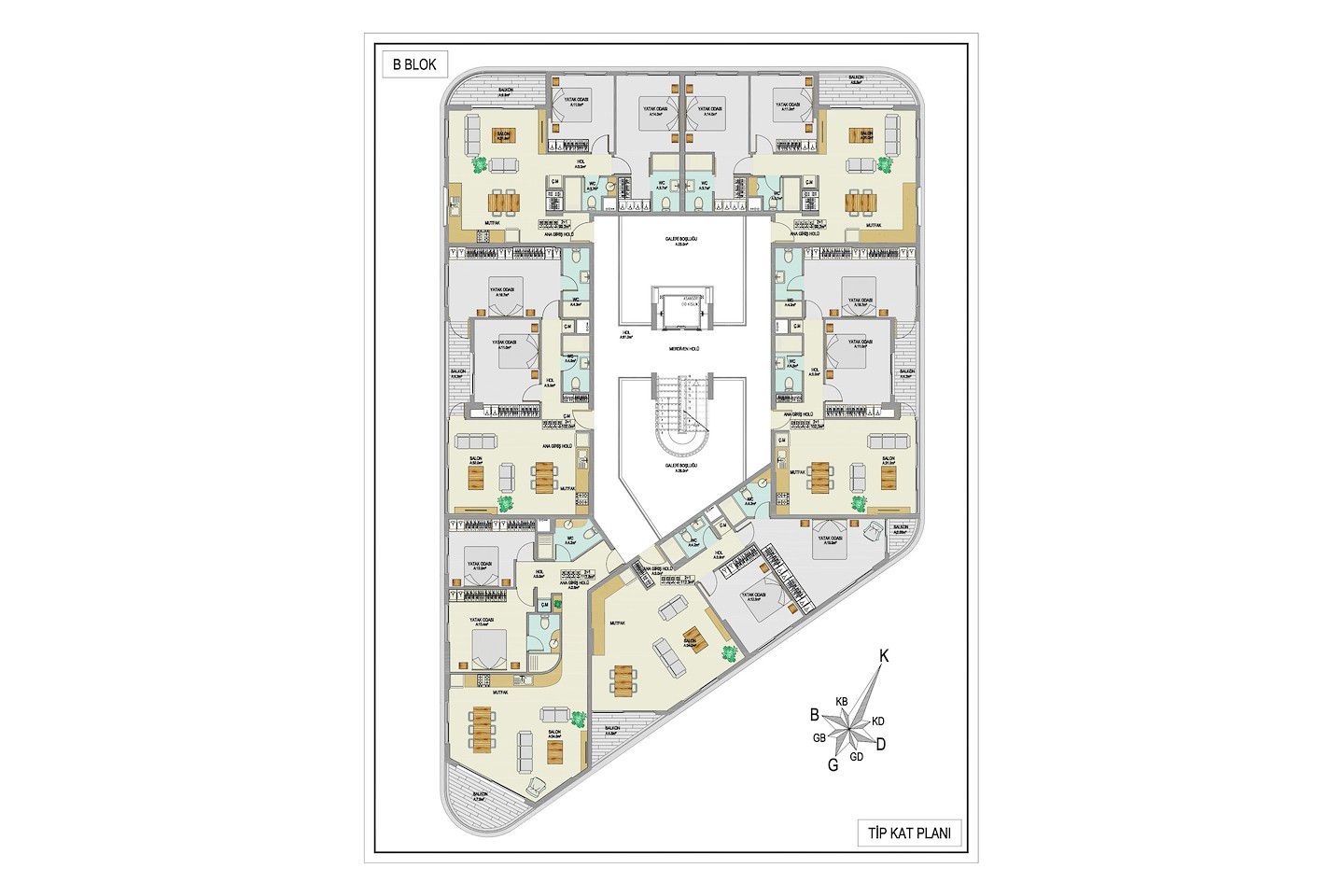 North Cyprus Three Bedroom Apartment in Kyrenia City Center Photo 36