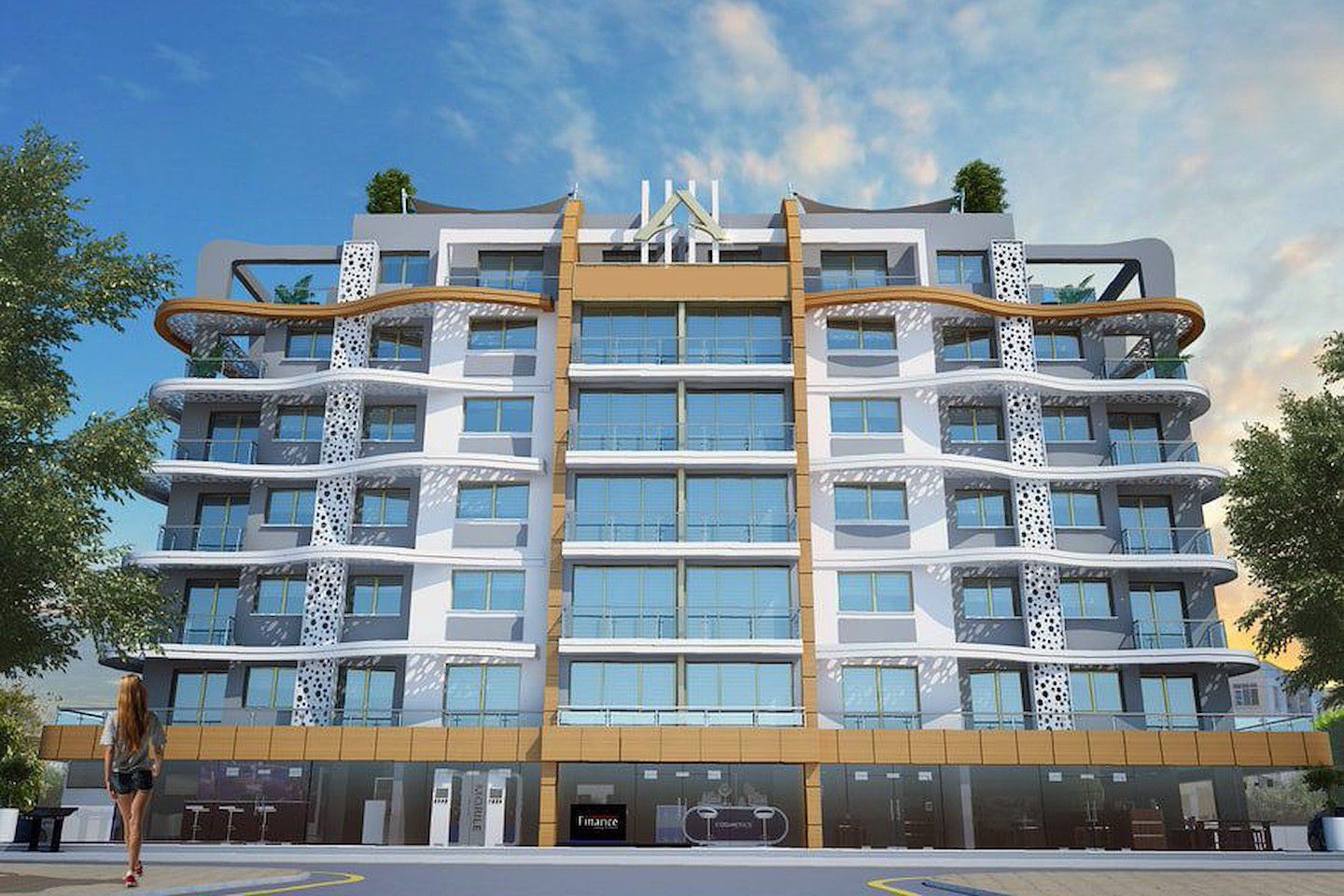 North Cyprus Two Bedroom Penthouse in Kyrenia City Center Photo 1