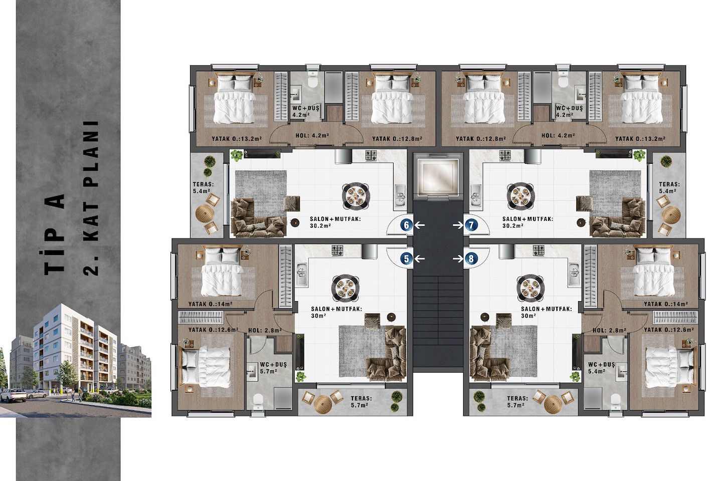 North Cyprus Two Bedroom Apartment in Famagusta Photo 12