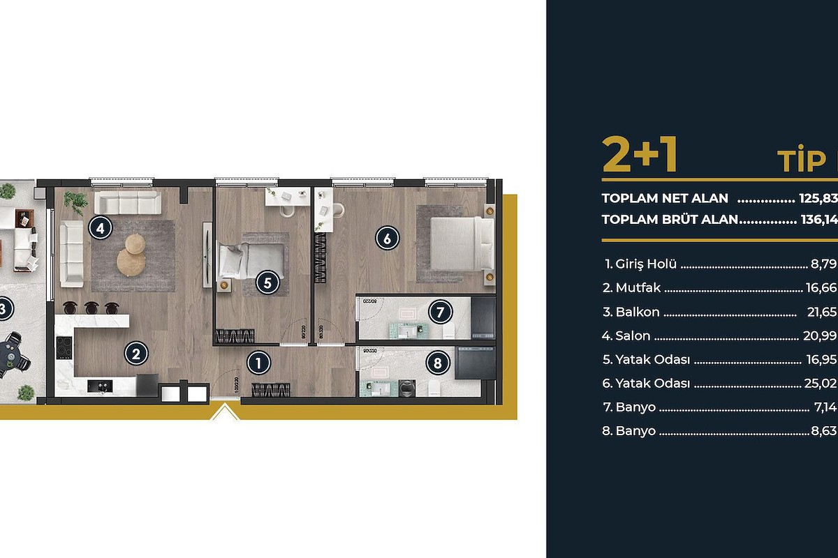 Norra Cypern Lägenhet med 2 sovrum i Gecitkale Photo 36