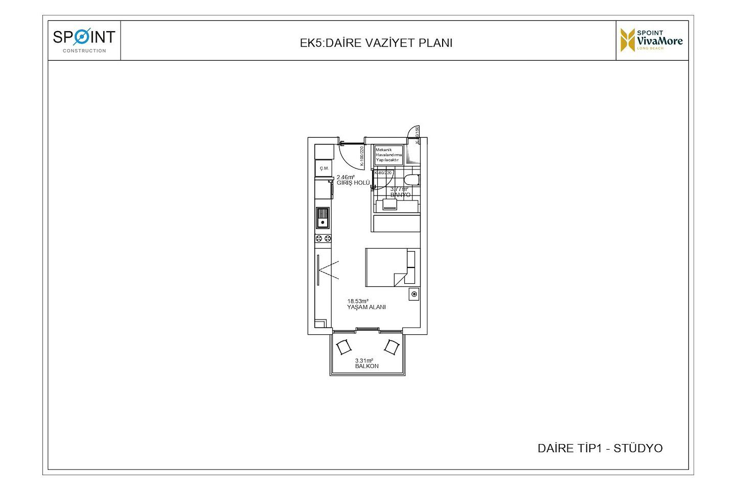 Severní Kypr Studiový apartmán v Iskele (standard A1) Photo 9