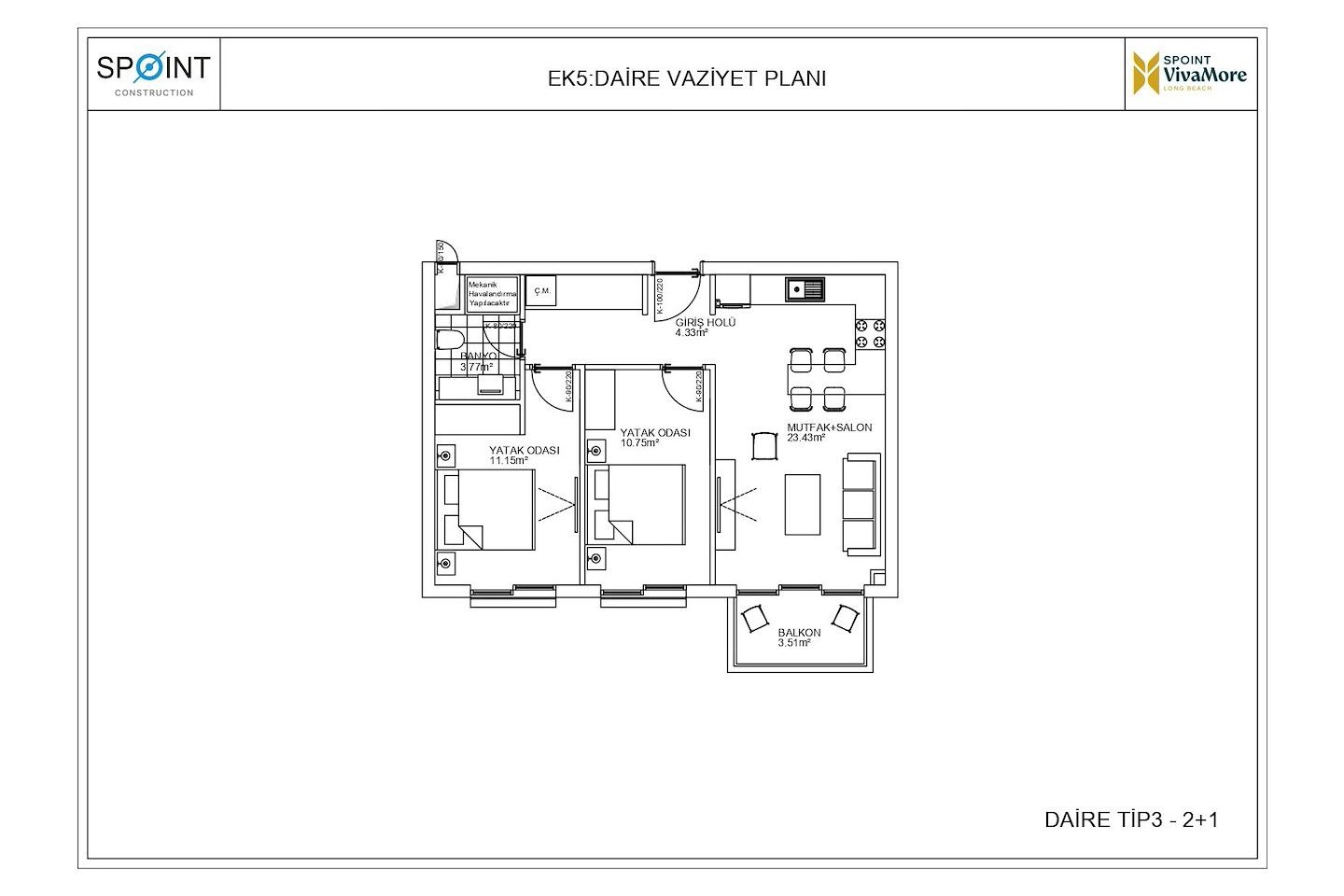 Severný Cyprus Dvojizbový apartmán v Iskele (štandard A3) Photo 11