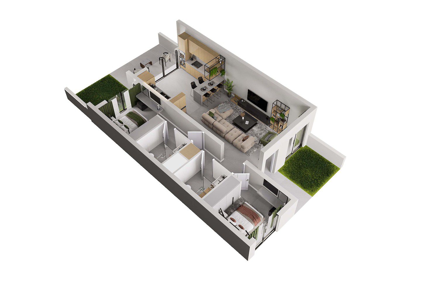 North Cyprus Two Bedroom Garden Apartment in Yeni Bogazici Photo 39