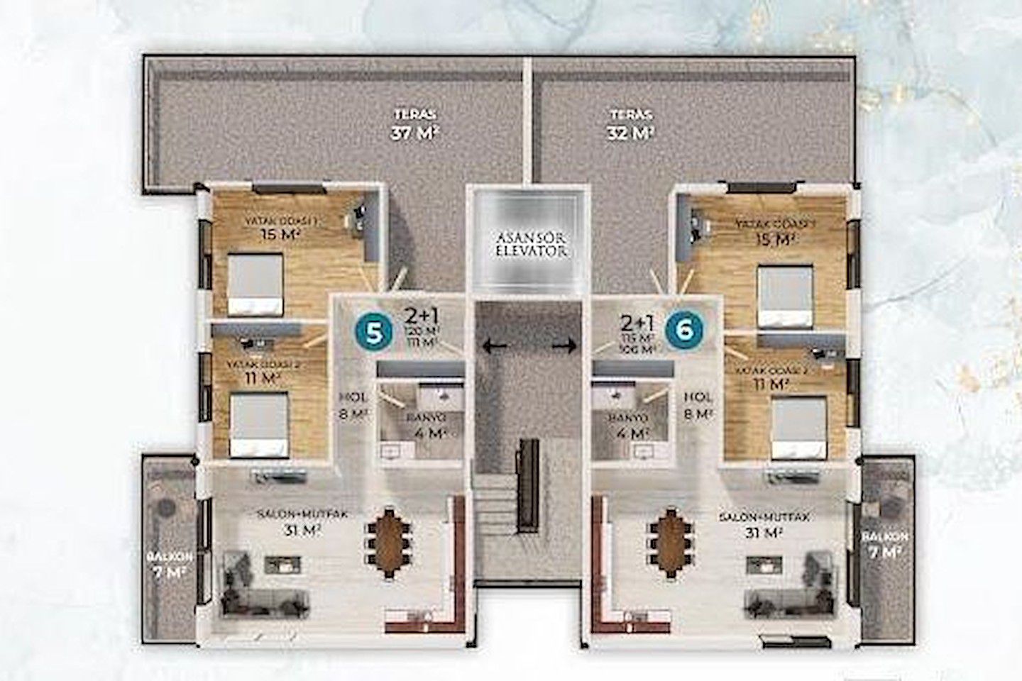 North Cyprus Two Bedroom Apartment in Yenibogazici Photo 8
