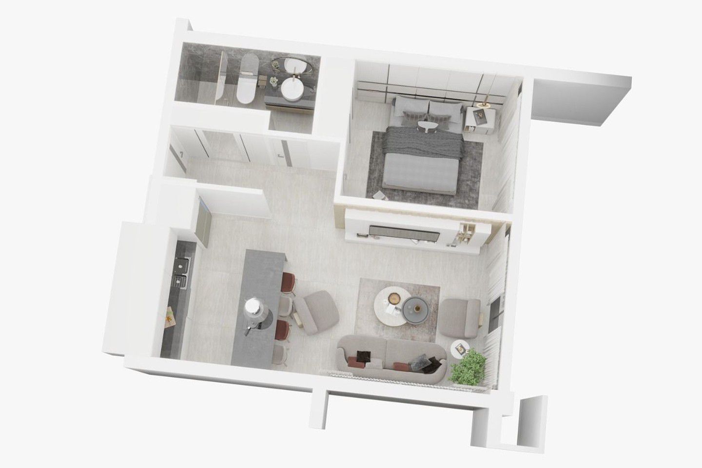 North Cyprus One Bedroom Penthouse in Yeni Bogazici Photo 15