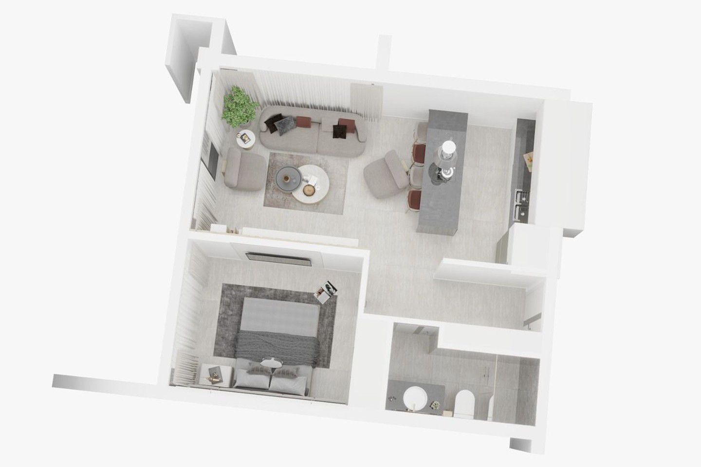 North Cyprus One Bedroom Penthouse in Yeni Bogazici Photo 16