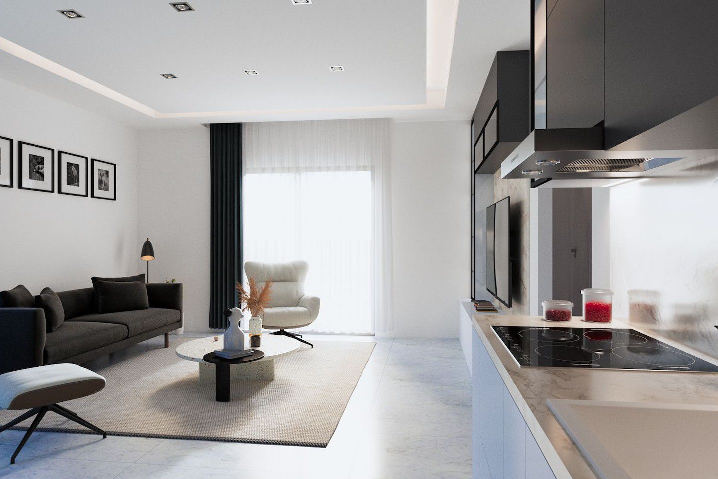Nord-Kypros Penthouse med tre soverom i Yeni Bogazici Photo 46
