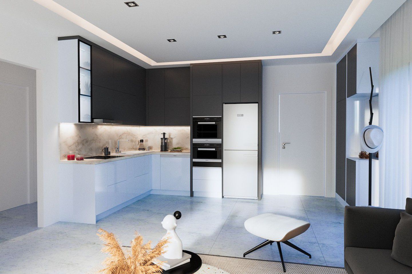 Nord-Kypros Penthouse med tre soverom i Yeni Bogazici Photo 49