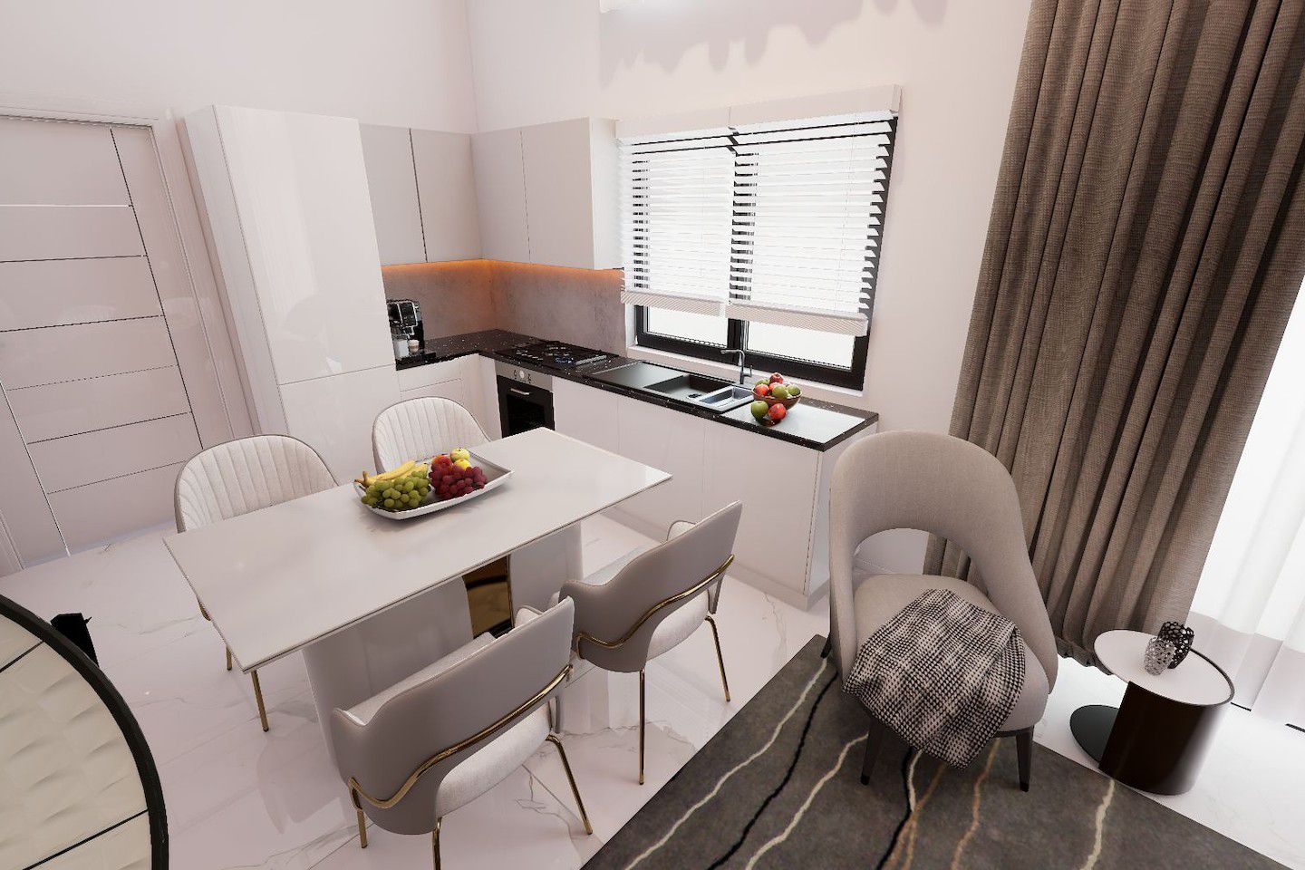Severní Kypr Dvoupokojový loftový penthouse v Yeni Bogazici Photo 48