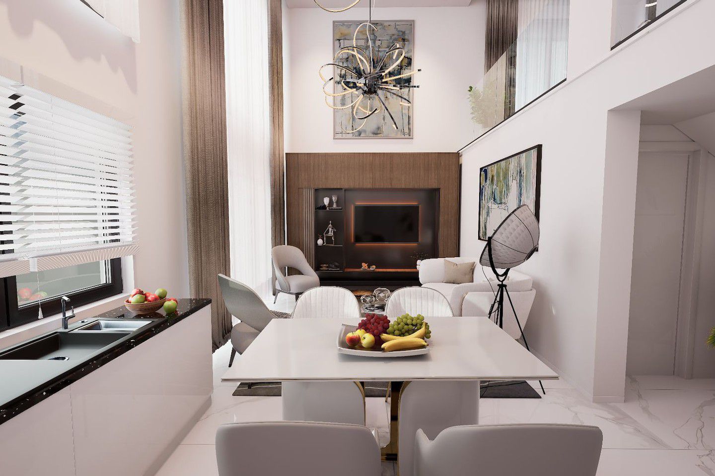 Severní Kypr Dvoupokojový loftový penthouse v Yeni Bogazici Photo 45