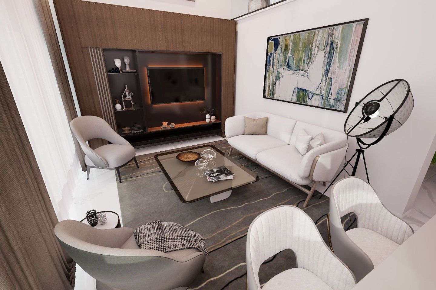 Severní Kypr Dvoupokojový loftový penthouse v Yeni Bogazici Photo 47