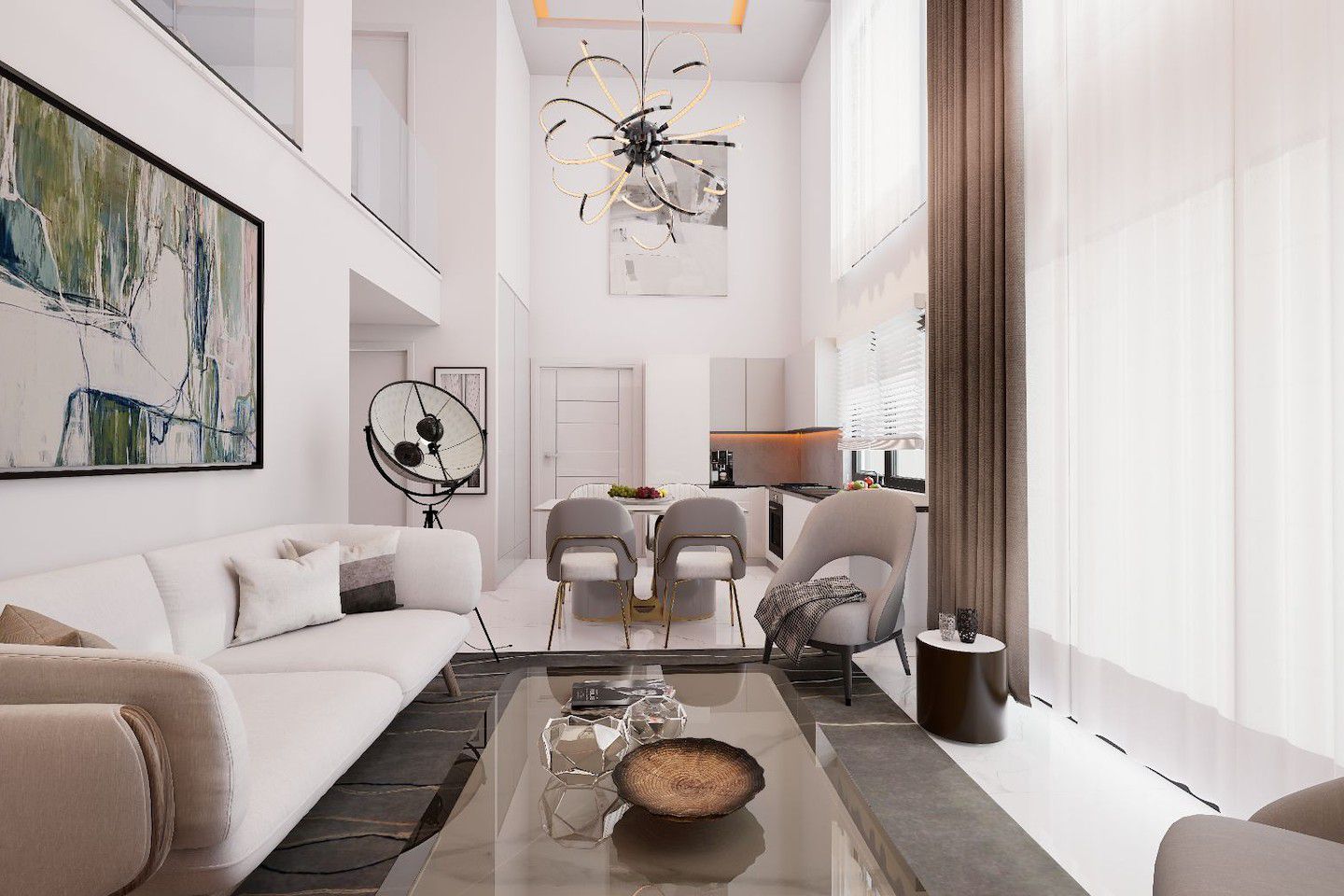 Severní Kypr Dvoupokojový loftový penthouse v Yeni Bogazici Photo 51