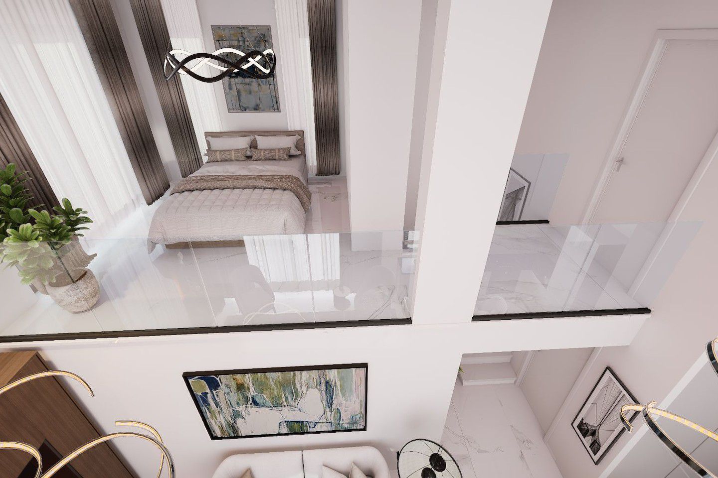 Severní Kypr Dvoupokojový loftový penthouse v Yeni Bogazici Photo 52