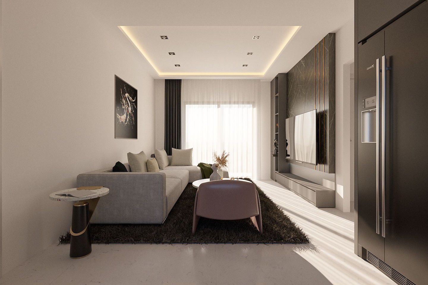 Severní Kypr Dvoupokojový penthouse v Yeni Bogazici Photo 47