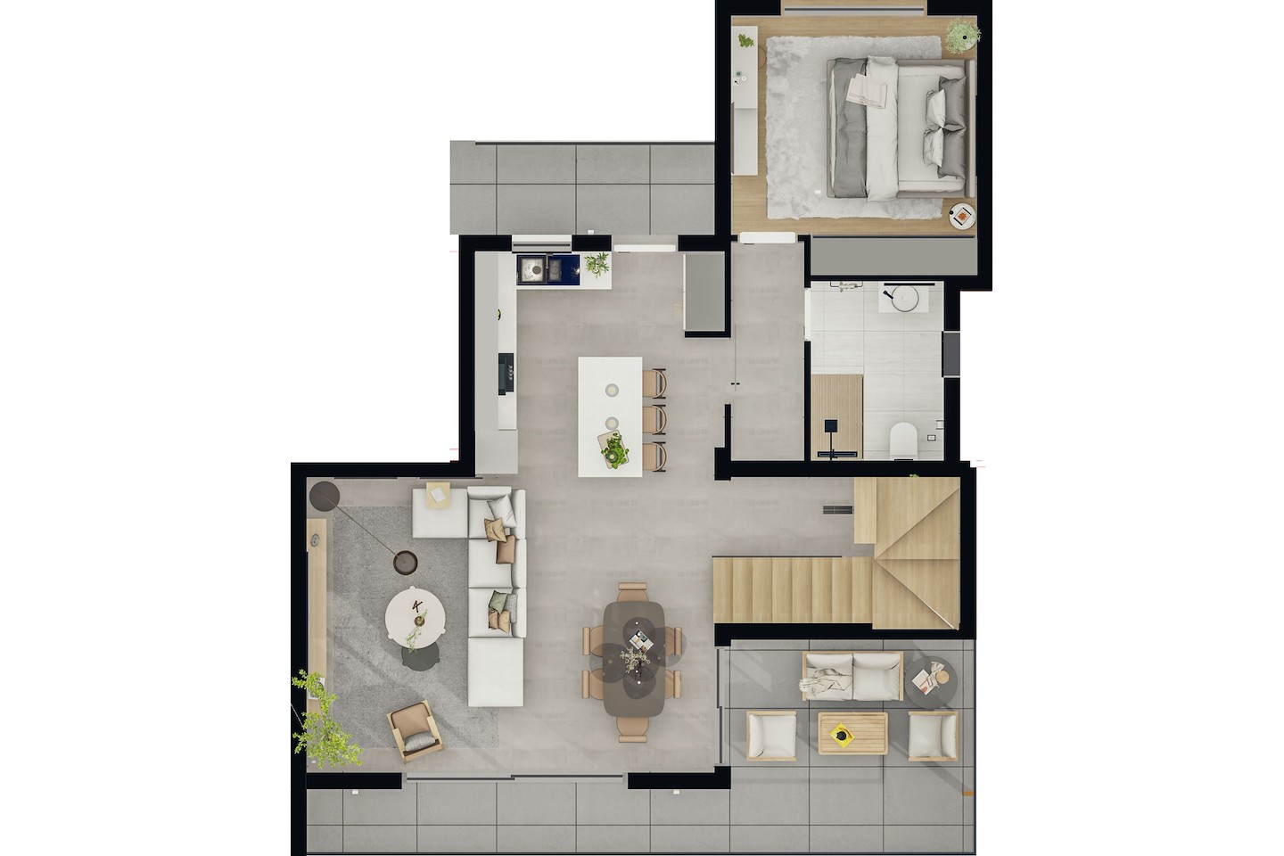 Norra Cypern Duplex- Takvåning med två sovrum i Iskele (Typ A, C) Photo 26