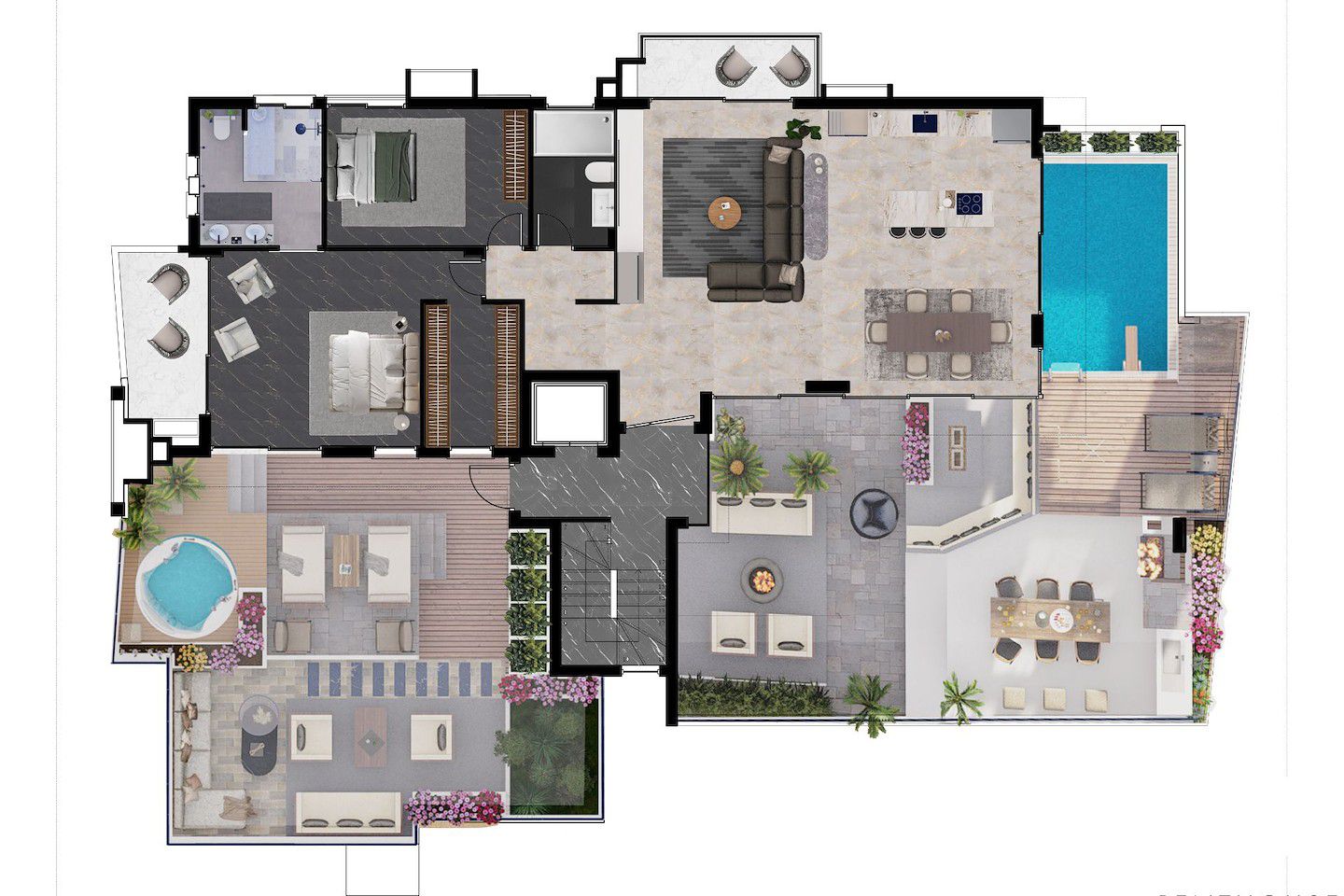North Cyprus Two Bedroom Penthouse in Iskele Photo 20