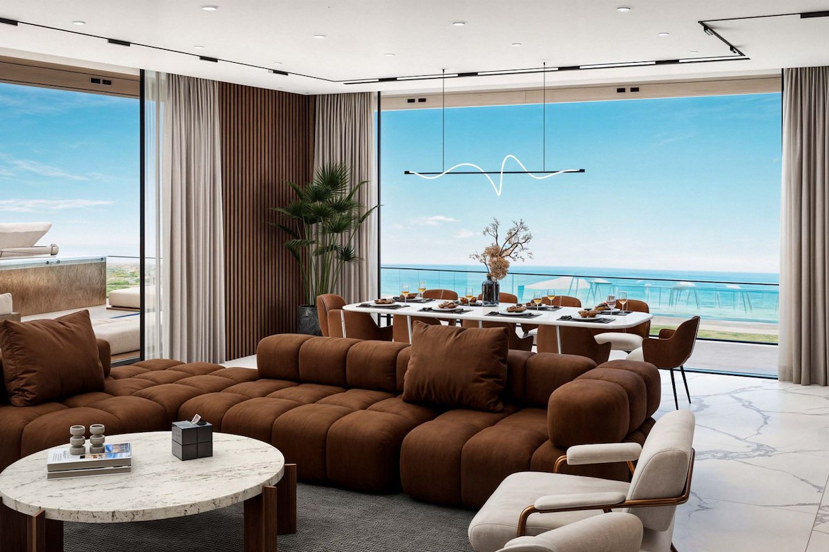 Norra Cypern Takvåning med fyra sovrum i Luxury Resort på Lång strand Photo 43