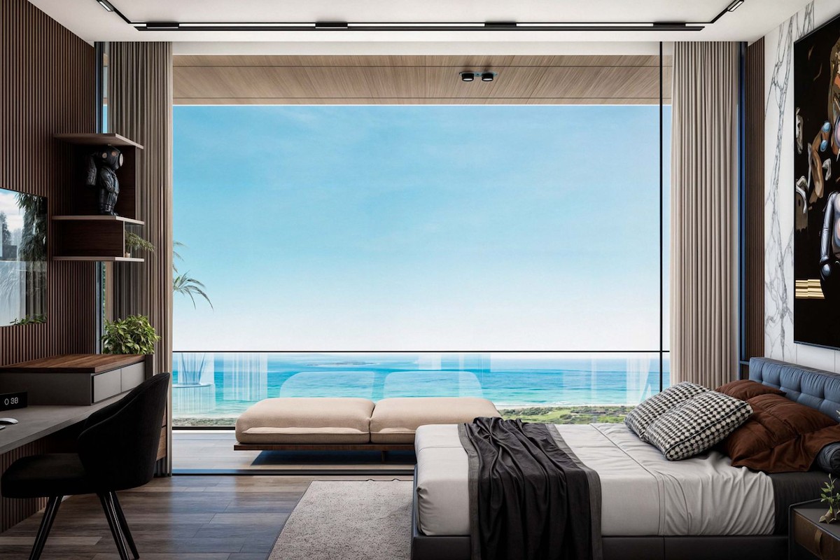 Norra Cypern Takvåning med fyra sovrum i Luxury Resort på Lång strand Photo 48