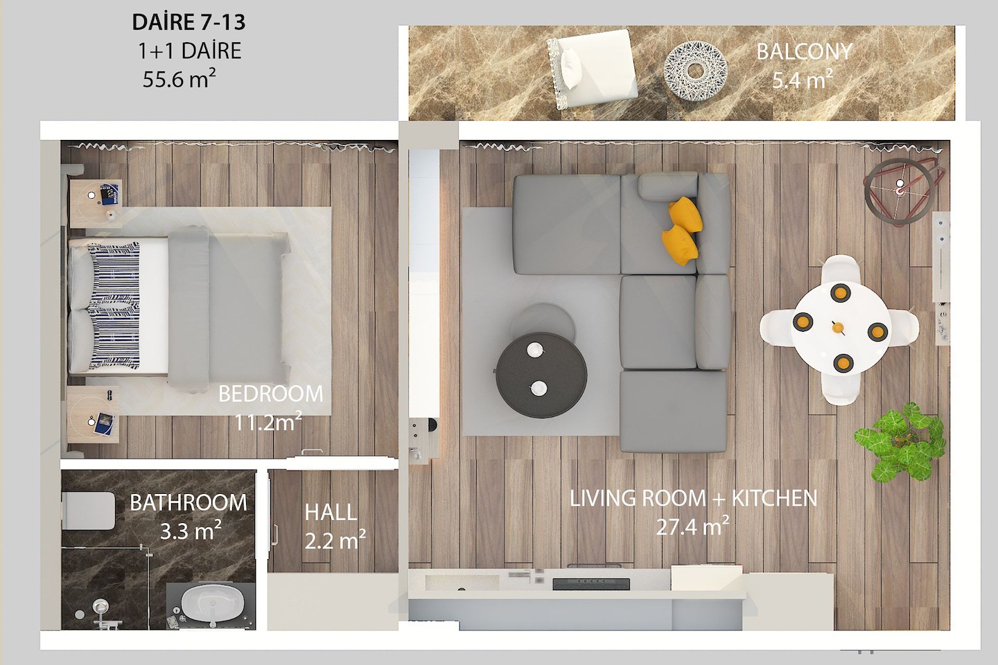 North Cyprus One Bedroom Apartment in Alsancak Photo 11