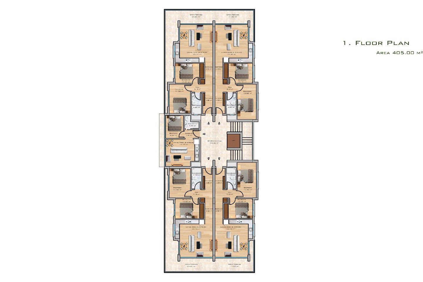 North Cyprus Two Bedroom Apartment in Kyrenia City Center Photo 17