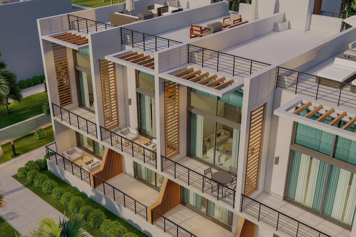 Severný Cyprus Jednospálňové apartmány vo wellness tematickom projekte v Esentepe Photo 5