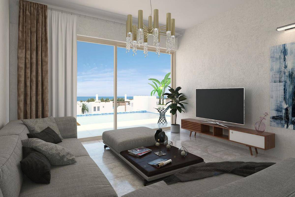 Severný Cyprus Jednospálňové apartmány vo wellness tematickom projekte v Esentepe Photo 29