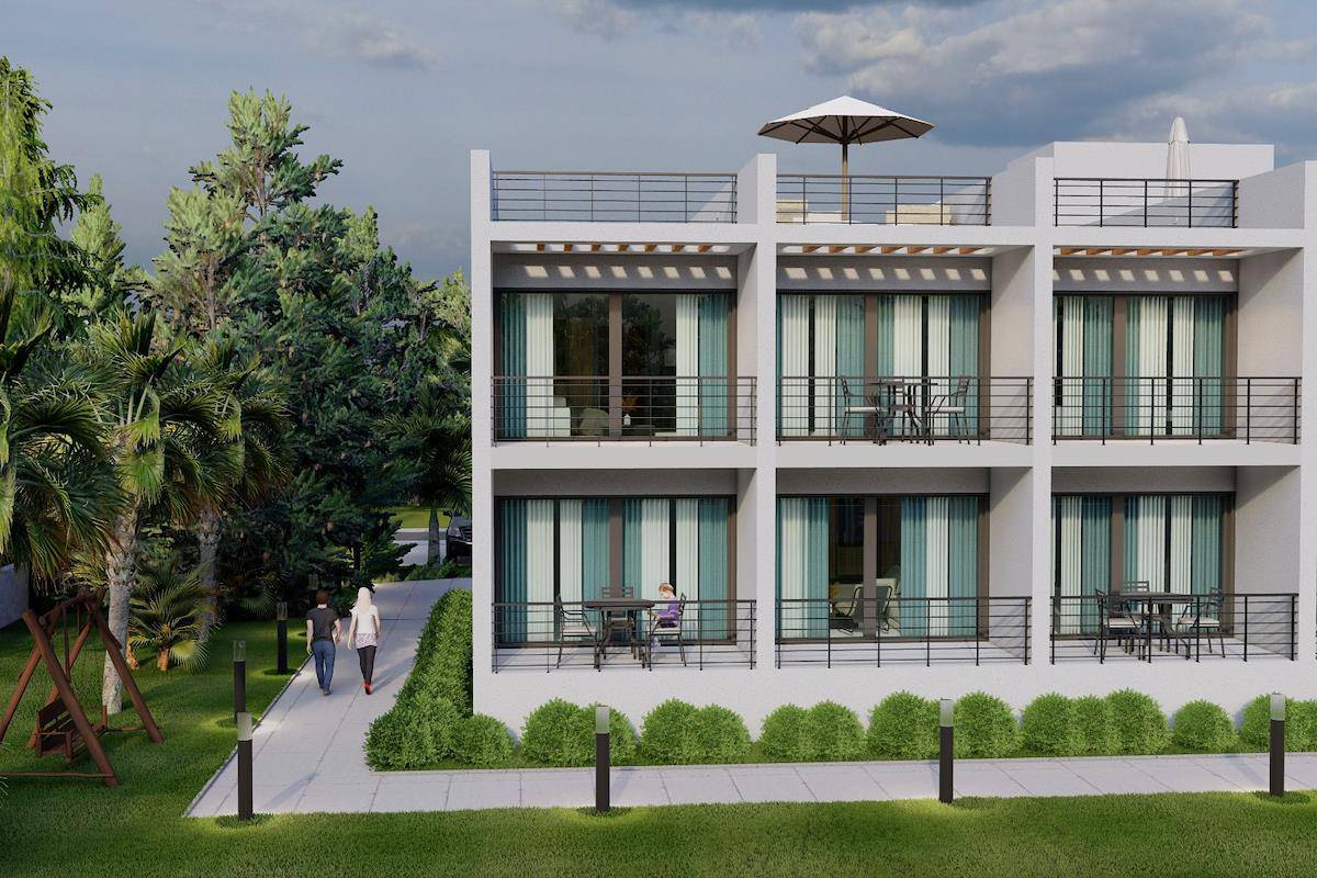 Severný Cyprus Jednospálňové apartmány vo wellness tematickom projekte v Esentepe Photo 7
