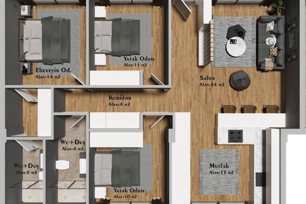 Severní Kypr Apartmán se 3 ložnicemi obklopený přírodou Photo 10