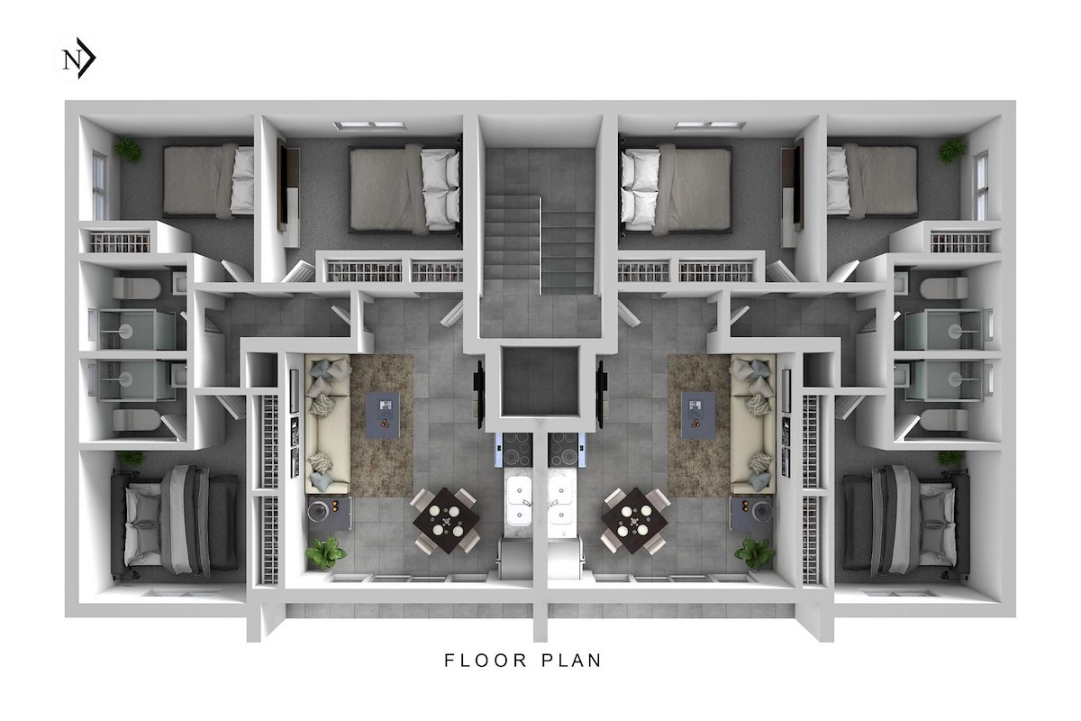 North Cyprus Three Bedrooms Apartment in Kyrenia City Center Photo 19
