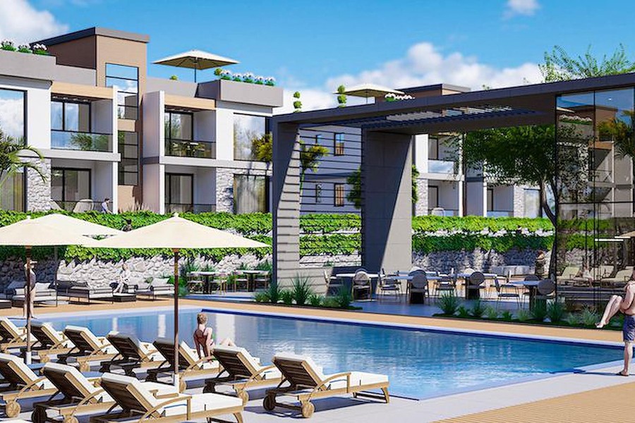 Two Bedroom Garden Apartment in Esentepe