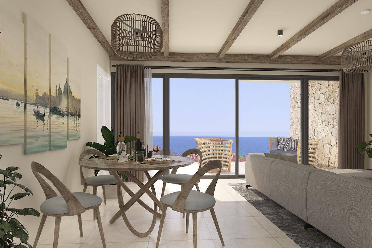 Norra Cypern Tre sovrum Beachfront Takvåning Lägenheter Photo 14