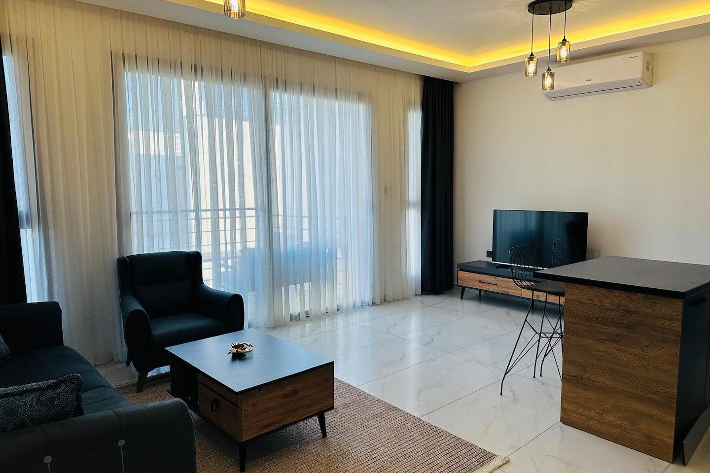 Észak-Ciprus Egy hálószobás penthouse Lapta területén Photo 17