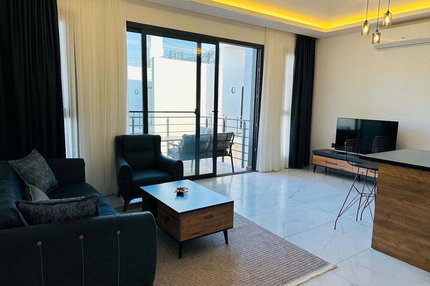 Észak-Ciprus Egy hálószobás penthouse Lapta területén Photo 18