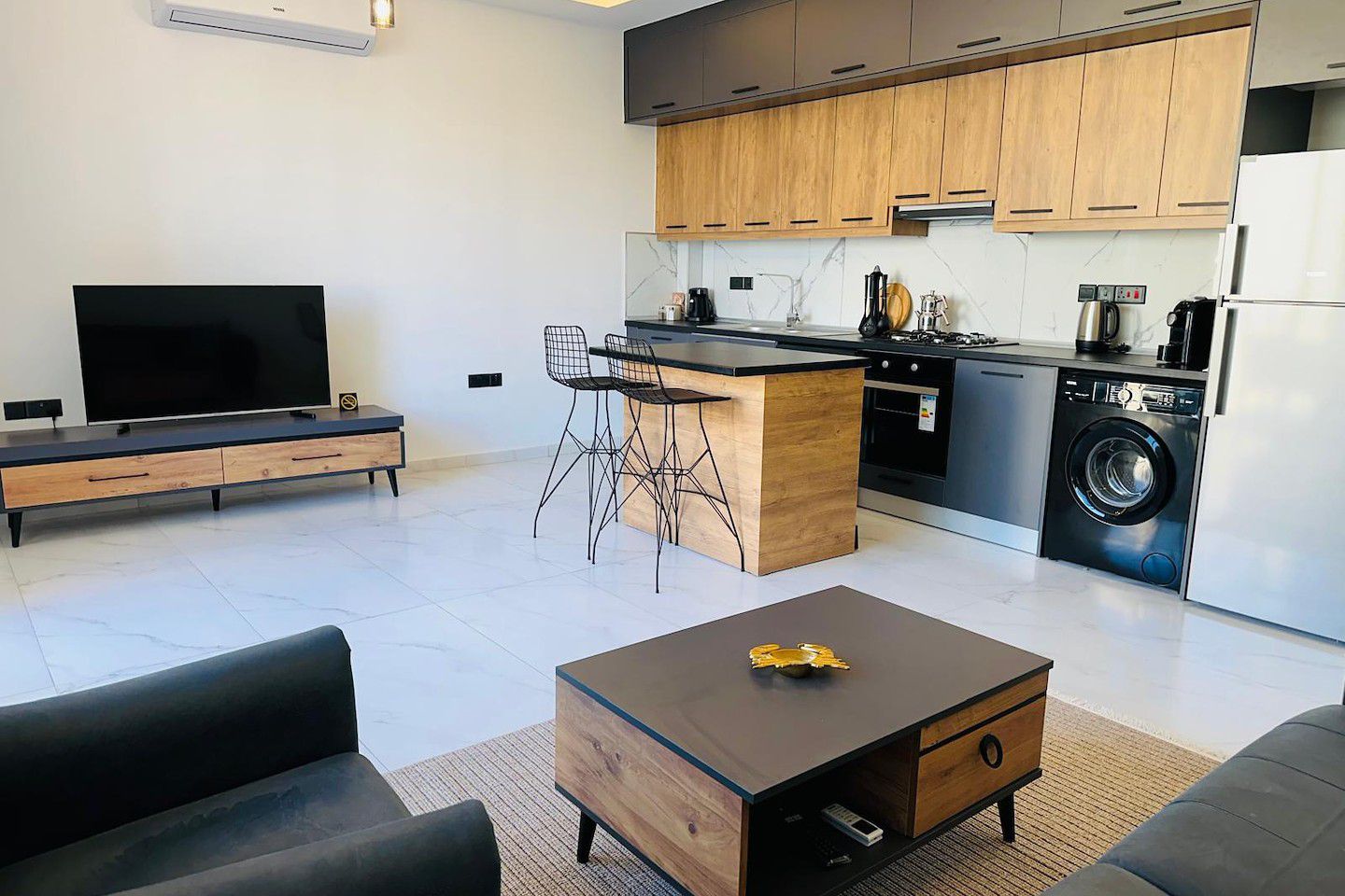 Észak-Ciprus Egy hálószobás penthouse Lapta területén Photo 14
