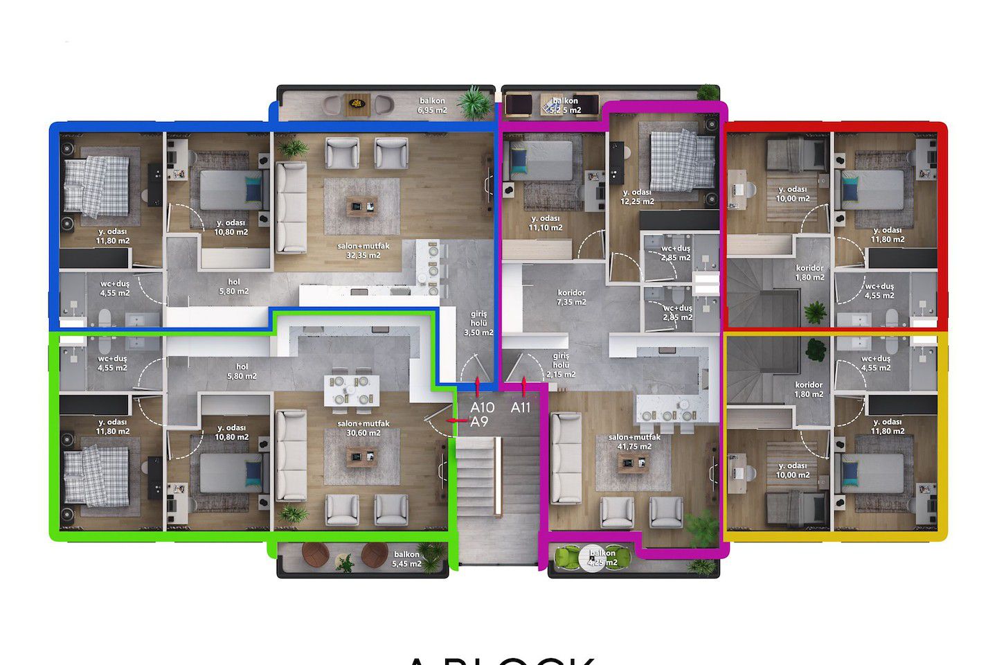 North Cyprus Three Bedroom Loft Penthouse in Lapta Photo 38