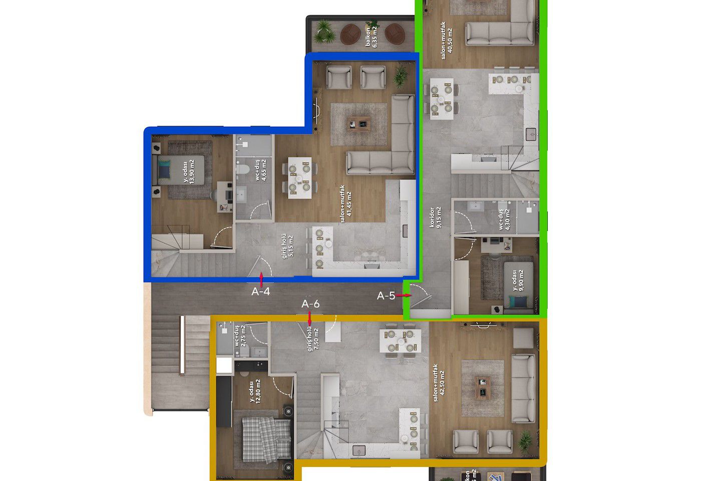 North Cyprus Three Bedroom Loft Penthouse in Lapta Photo 41