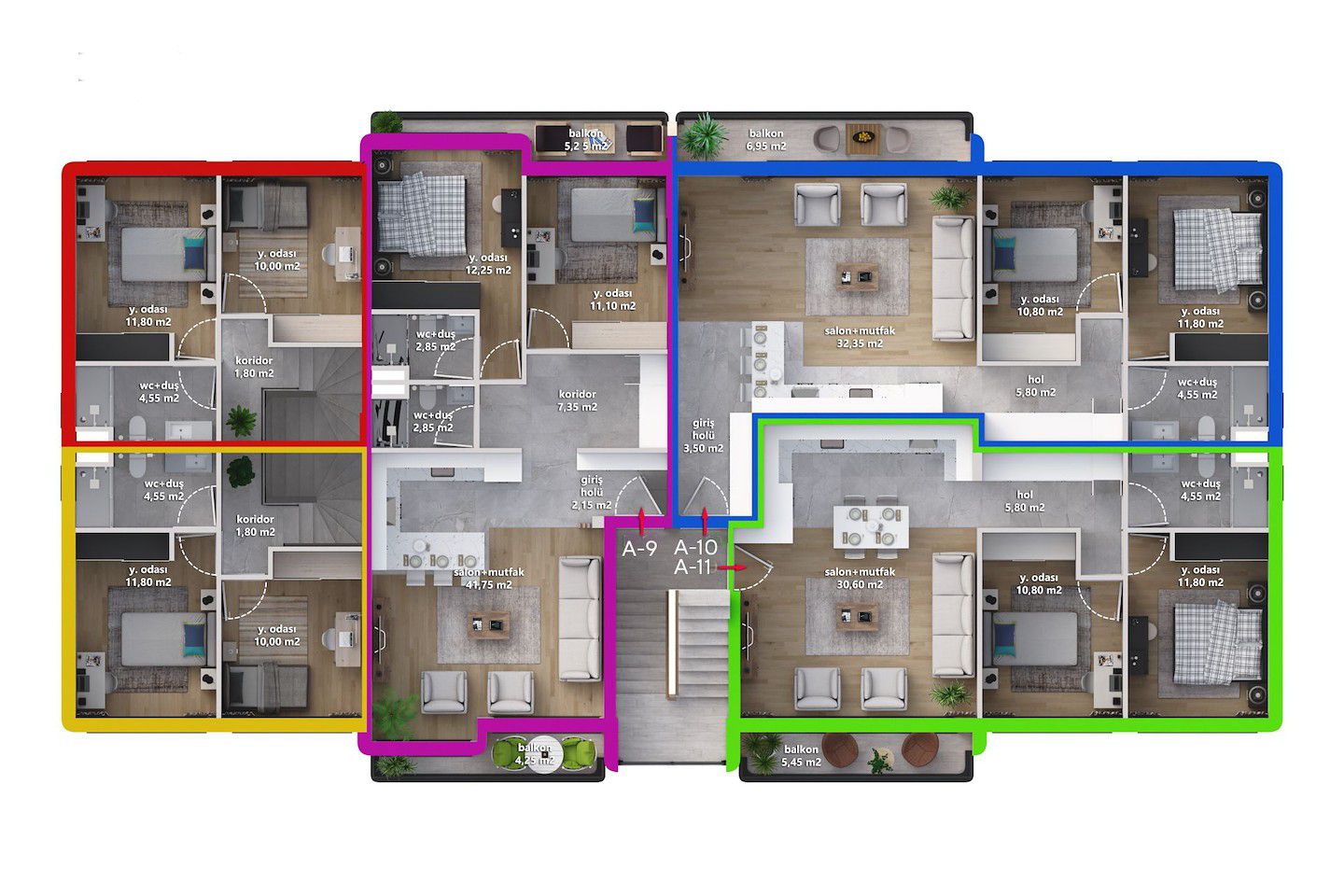 North Cyprus Two Bedroom Penthouse in Lapta Photo 37