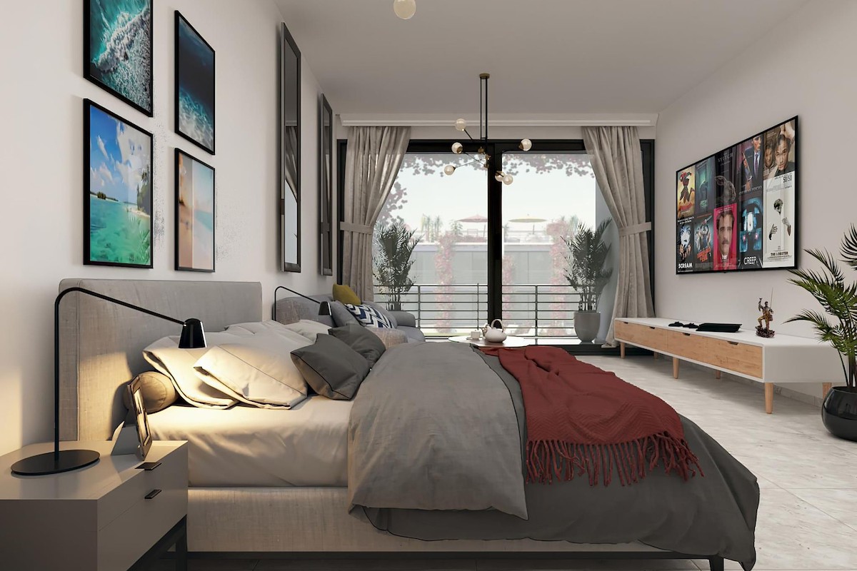Severní Kypr Ateliérový penthouse ve wellness tematickém projektu v Esentepe Photo 16
