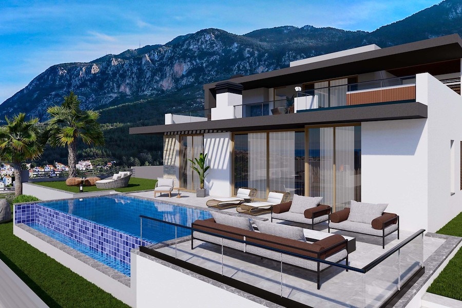 Lapta Dört Yatak Odalı Villa