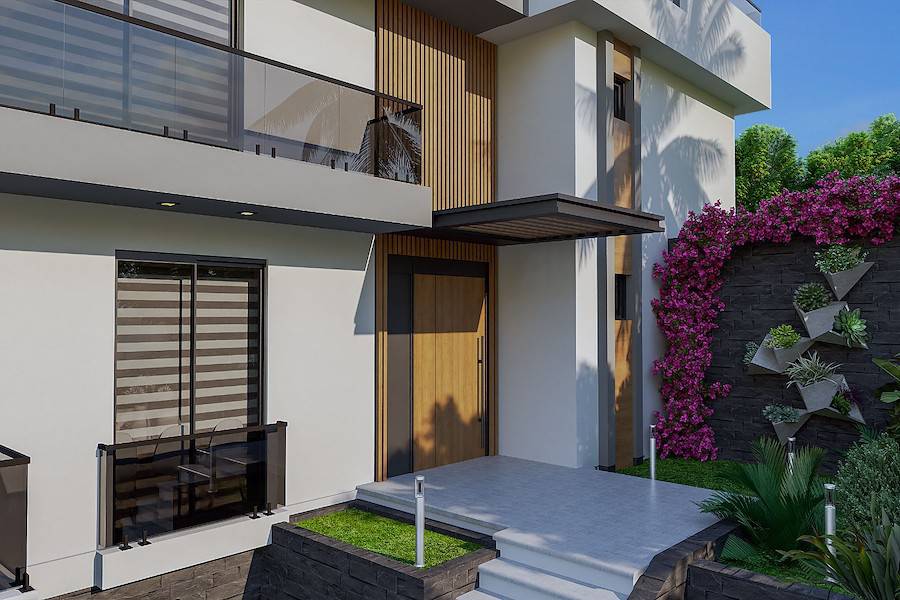 Zeytinlik (Panorama) Üç Yatak Odalı Yarı Müstakil Villa