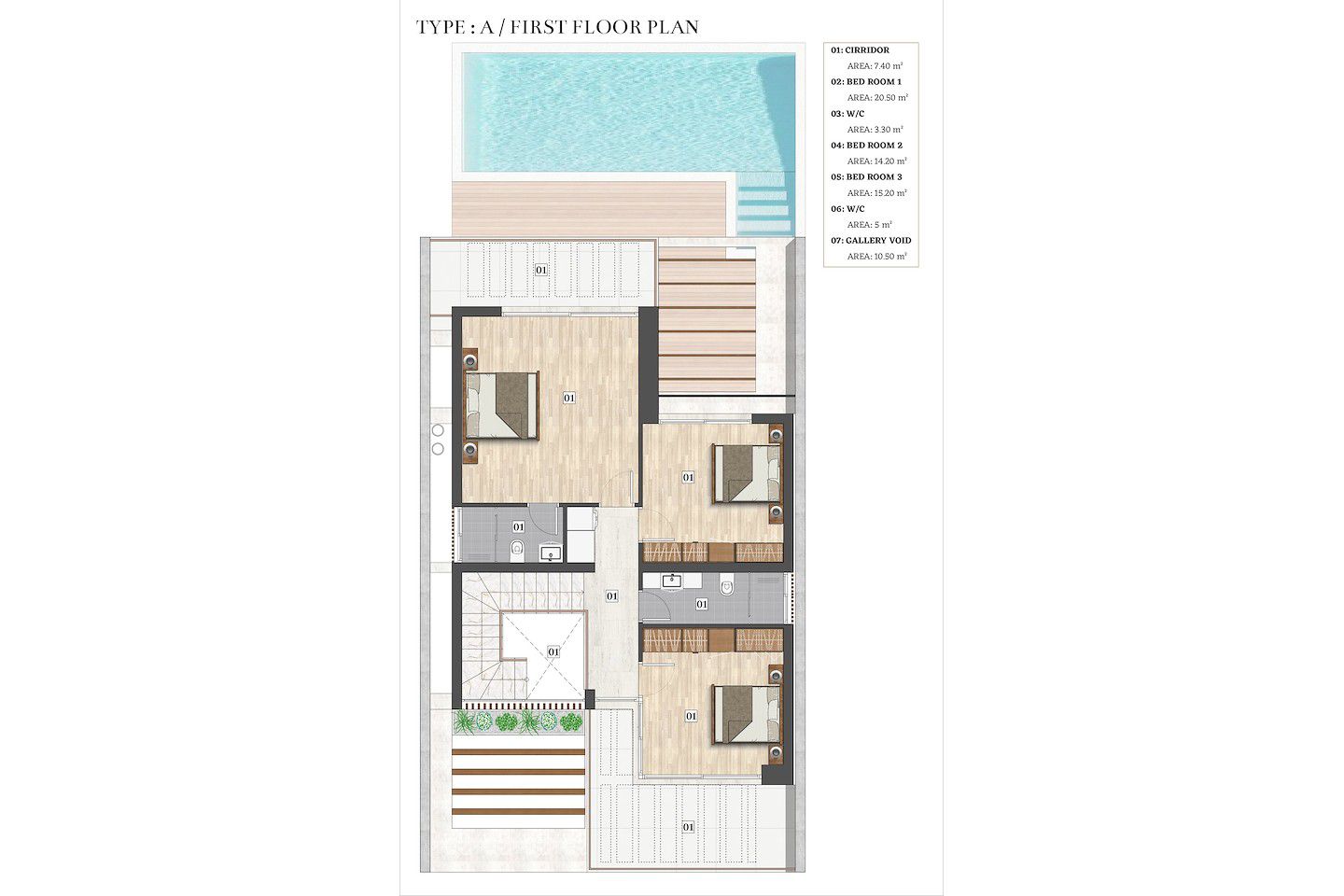 North Cyprus Four Bedroom Villa in Catalkoy (Type A) Photo 18