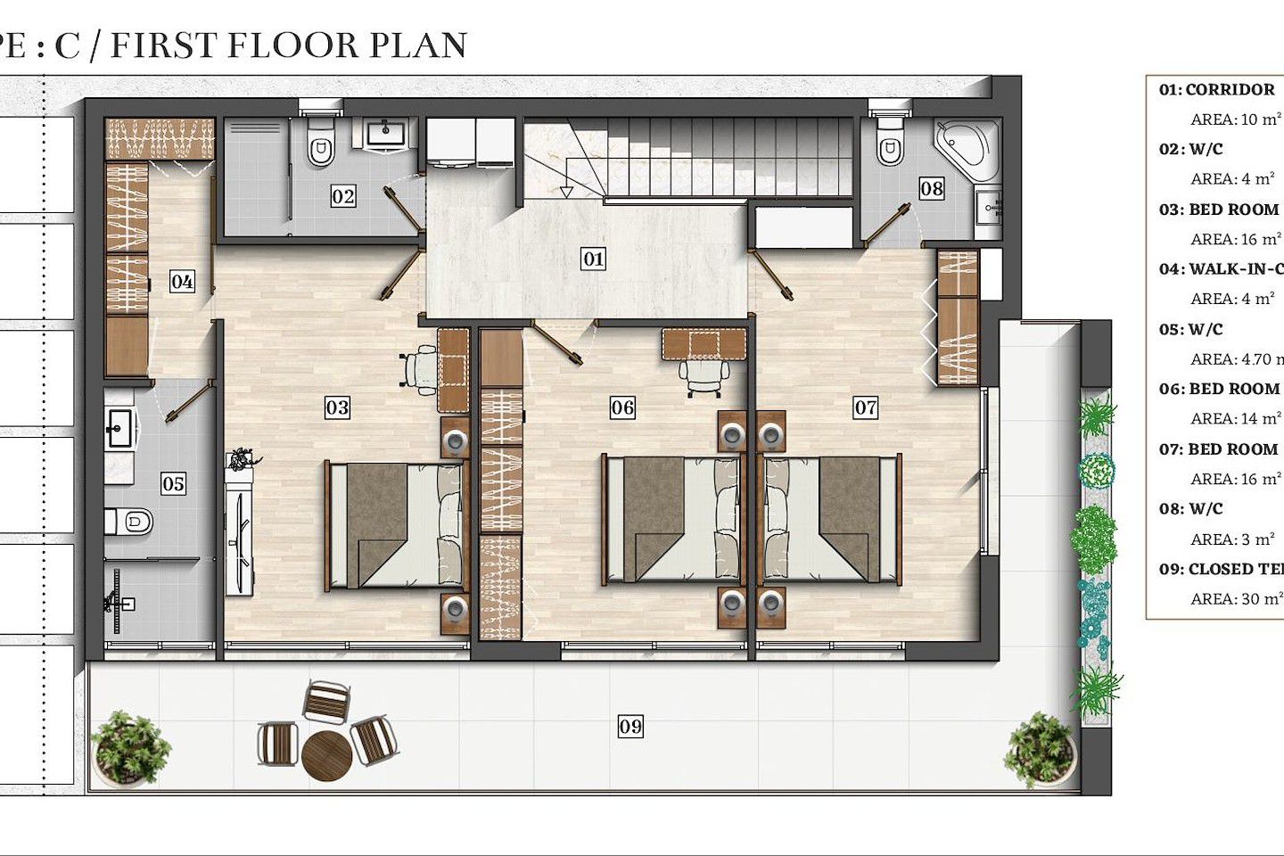 North Cyprus Four Bedroom Villa in Catalkoy (Type C) Photo 19
