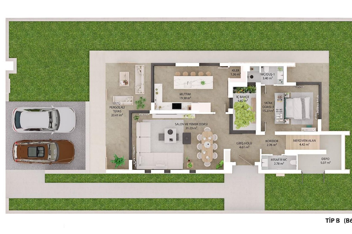 Norra Cypern Villa med fyra sovrum i Ozankoy Photo 30