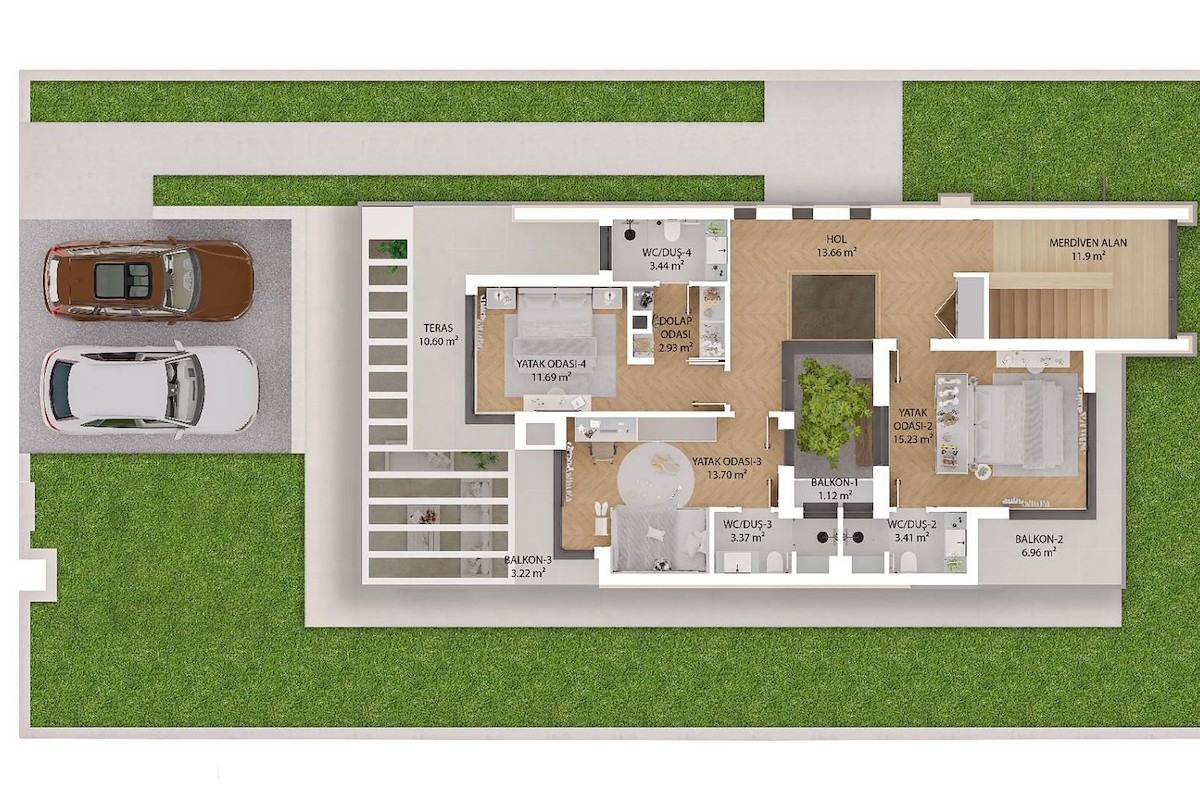 Norra Cypern Villa med fyra sovrum i Ozankoy Photo 33