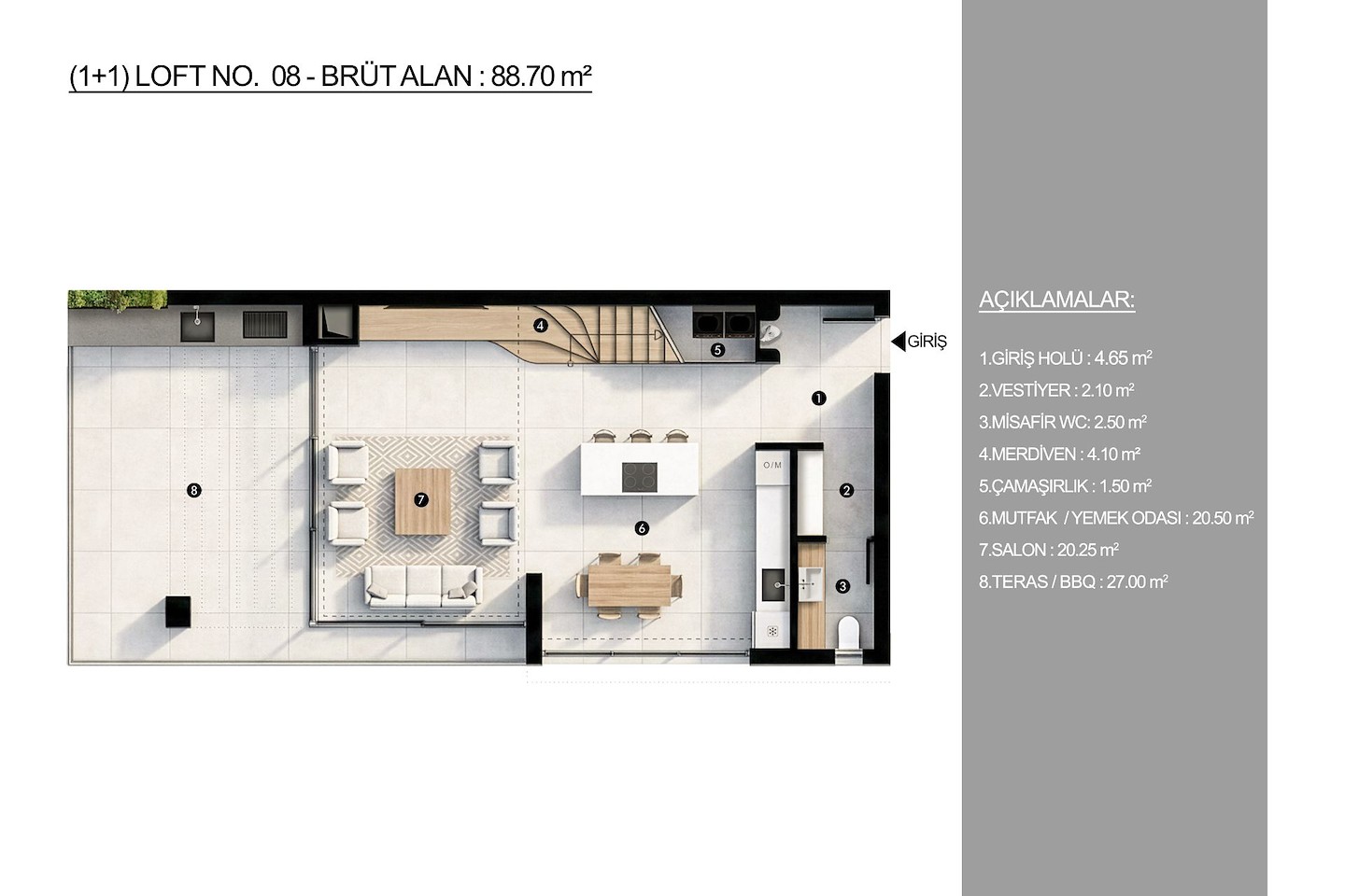Norra Cypern Loft Premium med ett sovrum i Nicosia Photo 16