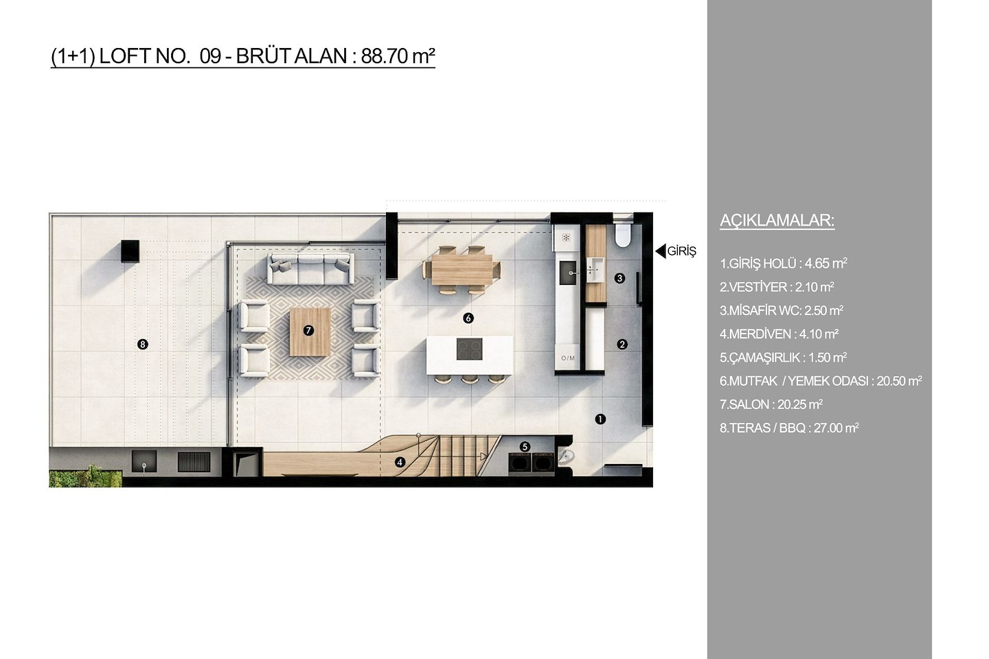 Norra Cypern Loft Premium med ett sovrum i Nicosia Photo 17