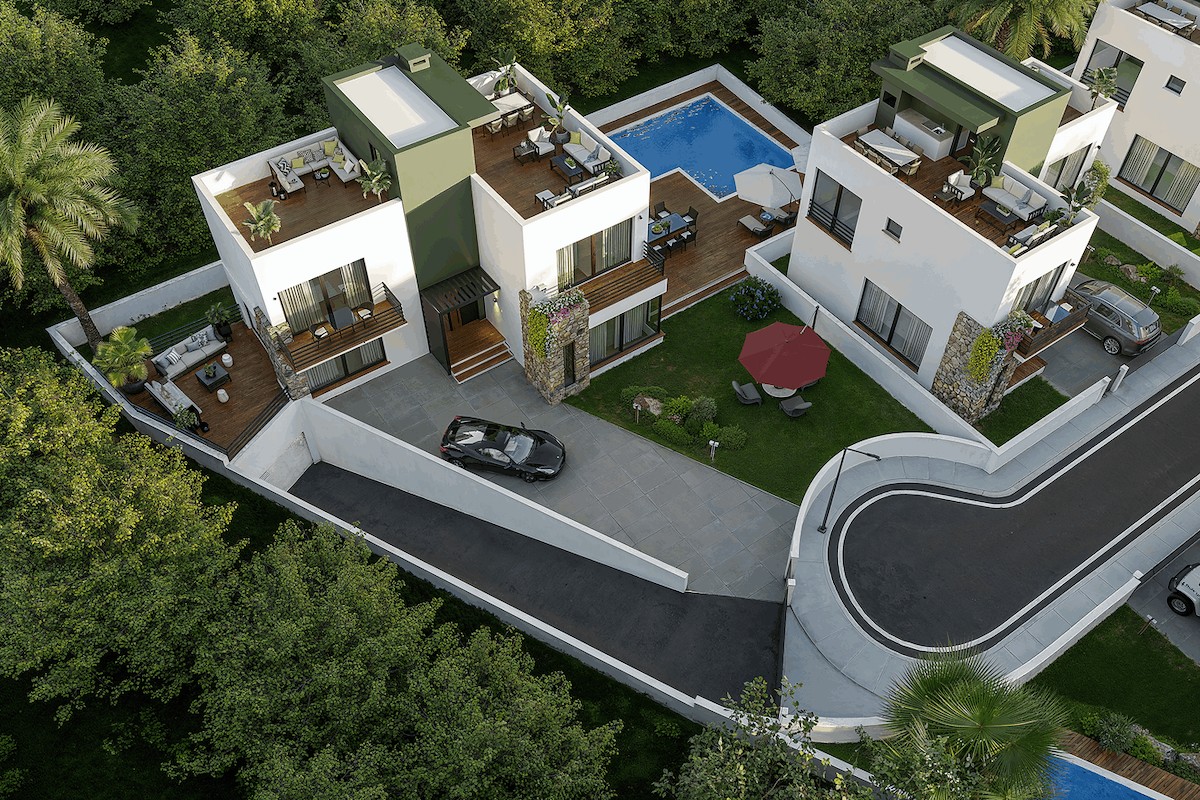 Severný Cyprus Štvorizbová vila v Alsancaku Photo 15